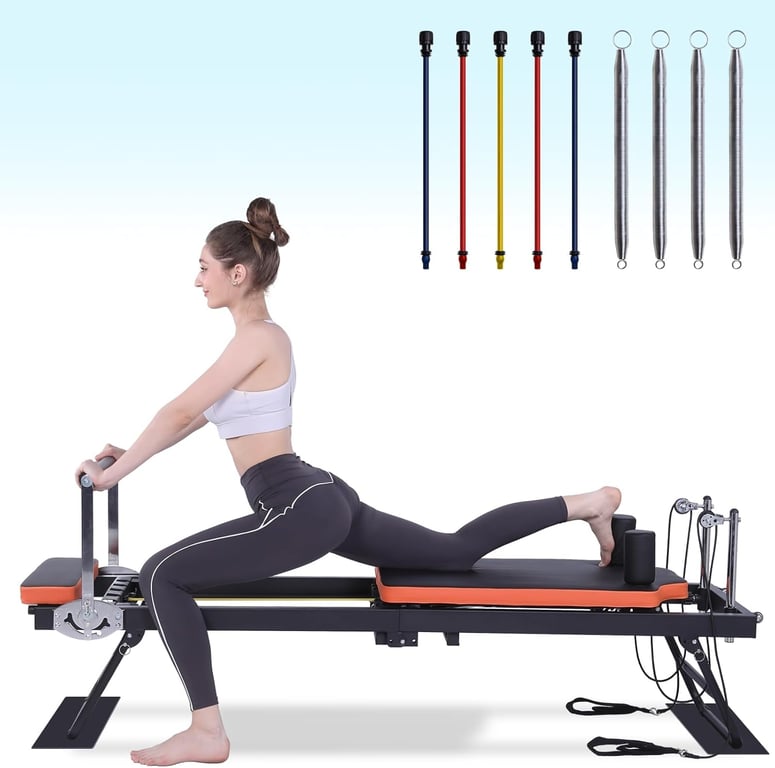 Dpiolrcag Foldable Pilates Reformer