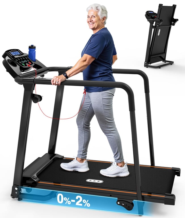 Redliro Walking Treadmill with Handrails