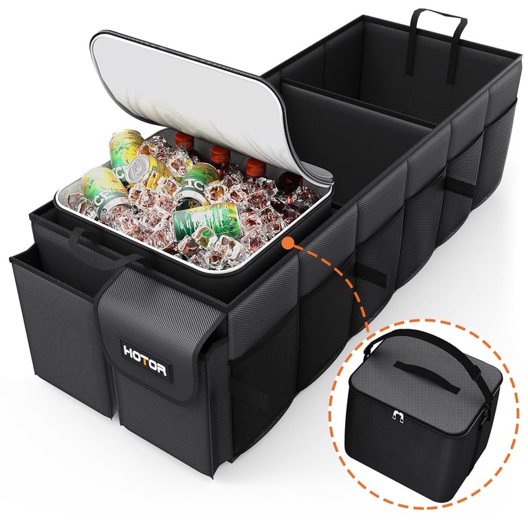 HOTOR Foldable Trunk Organizer w/ Cooler