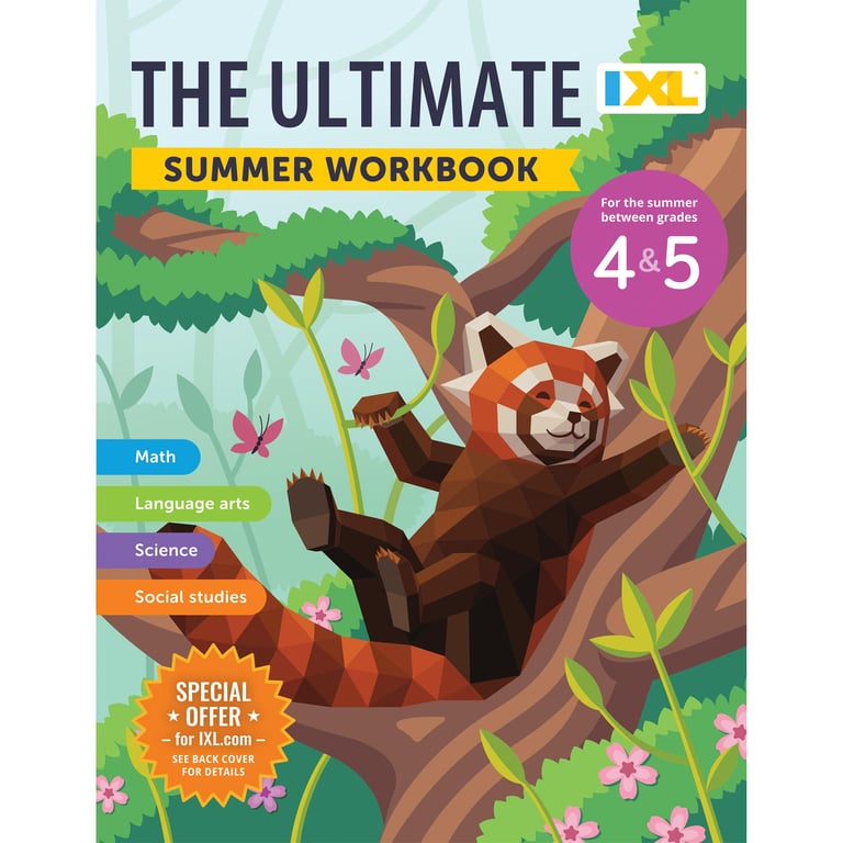 IXL Ultimate Summer 4th-5th Grade Workbook