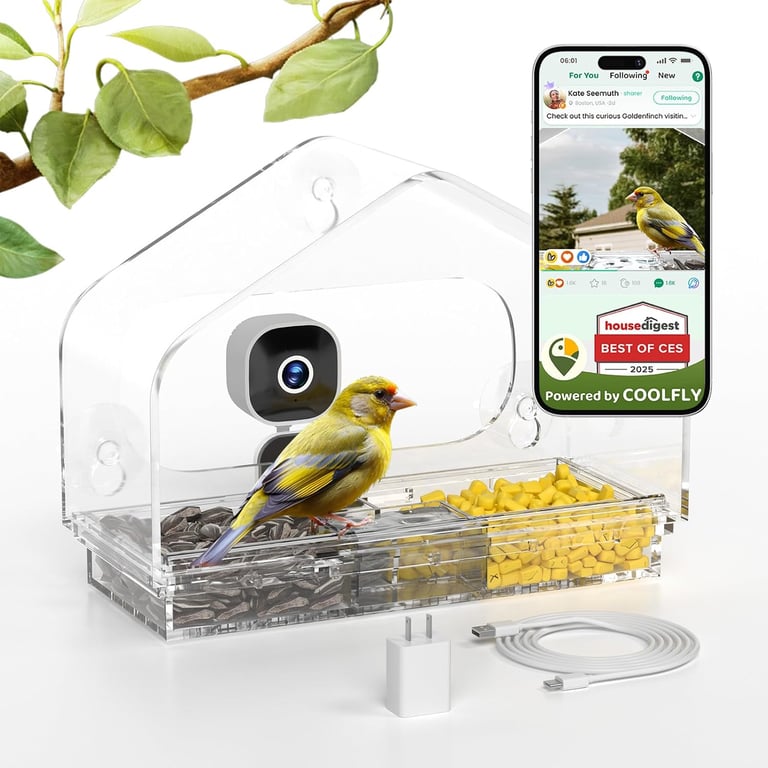 RichBird Window Bird Feeder Camera