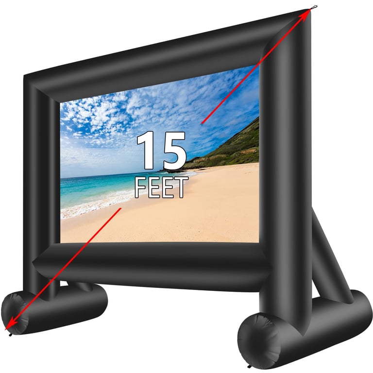 XHYCPY 15ft Inflatable Projector Screen