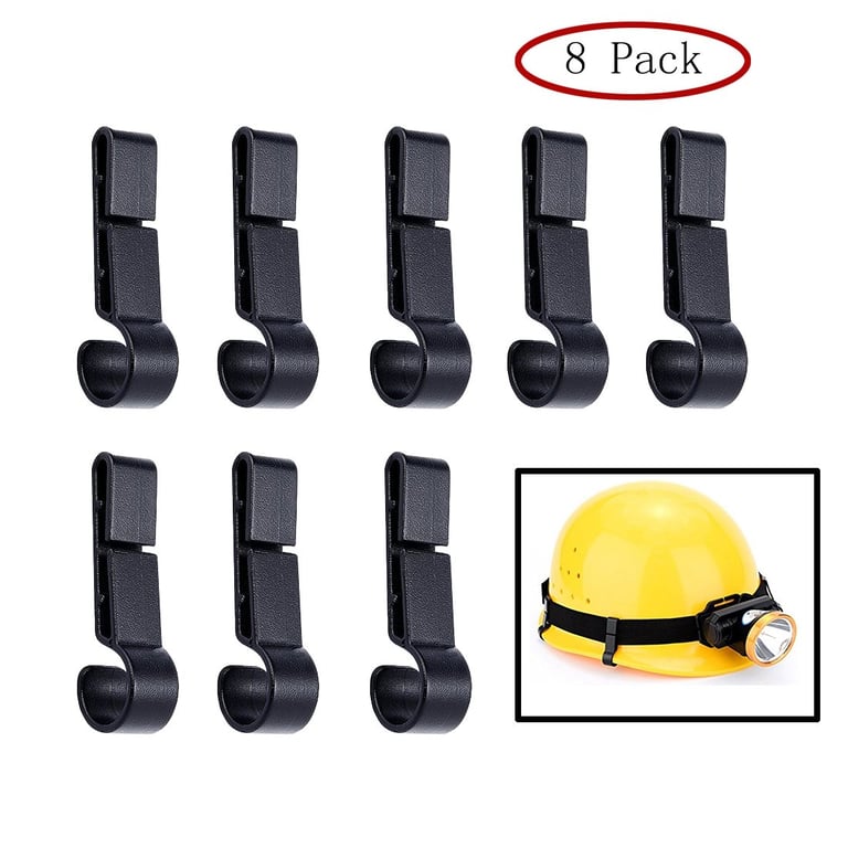 Haulonda Hard Hat Helmet Clips 8‑Pack
