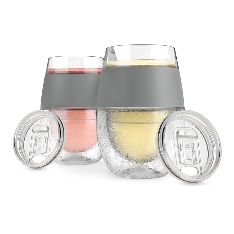 Host Freeze Wine Glasses with Lids