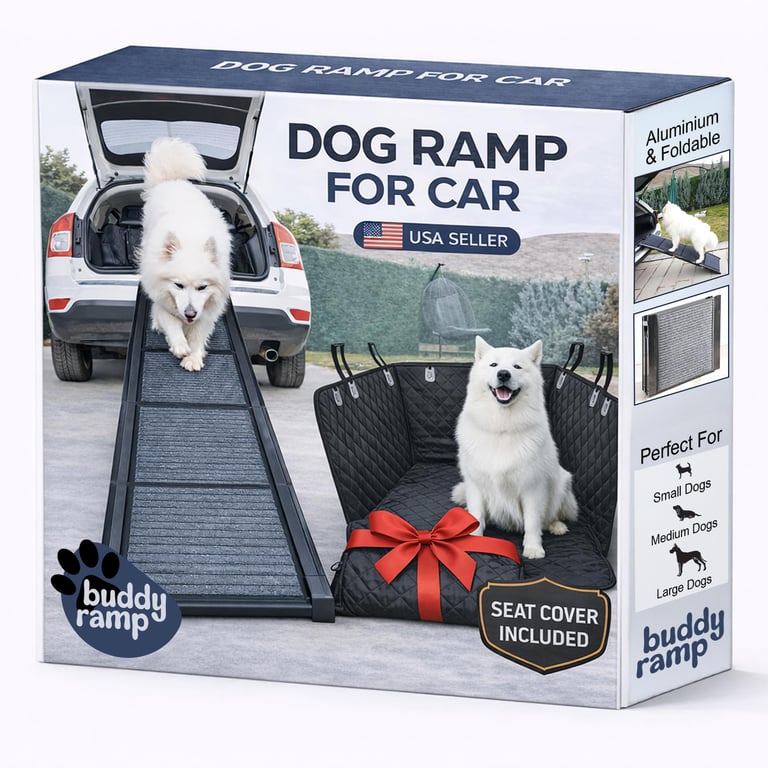Buddy Ramp Dog Ramp & Seat Cover Bundle