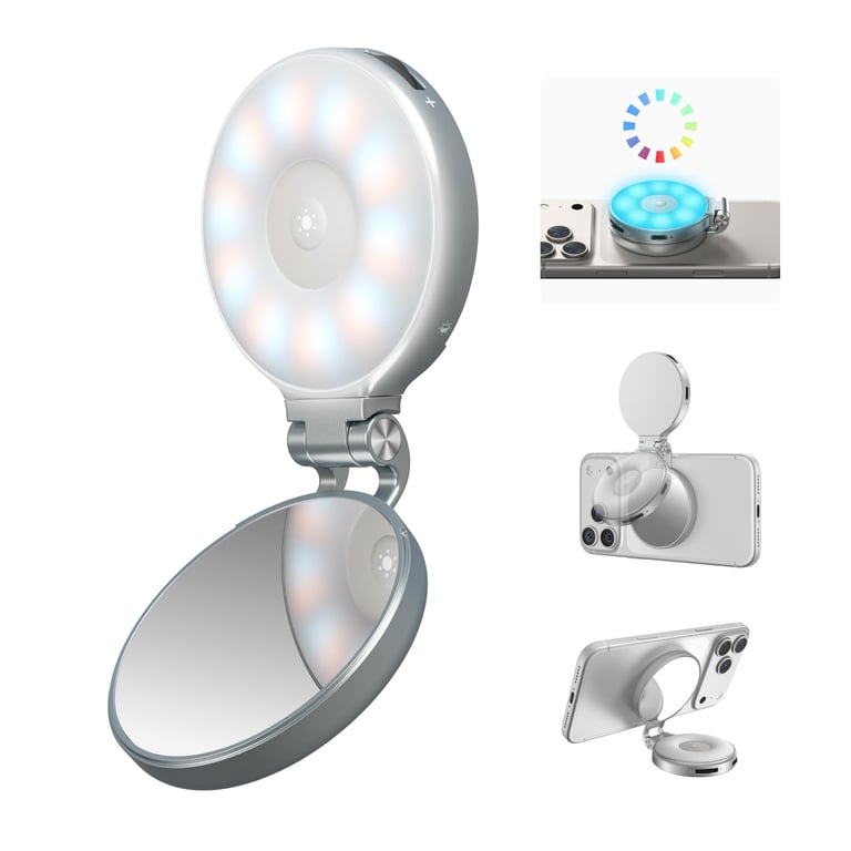 TELESIN 4-in-1 Magnetic RGB Selfie Light
