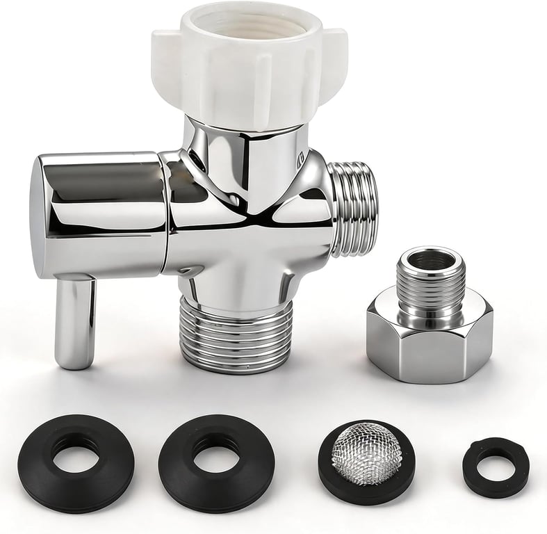 YRDL Brass Bidet T‑Adapter