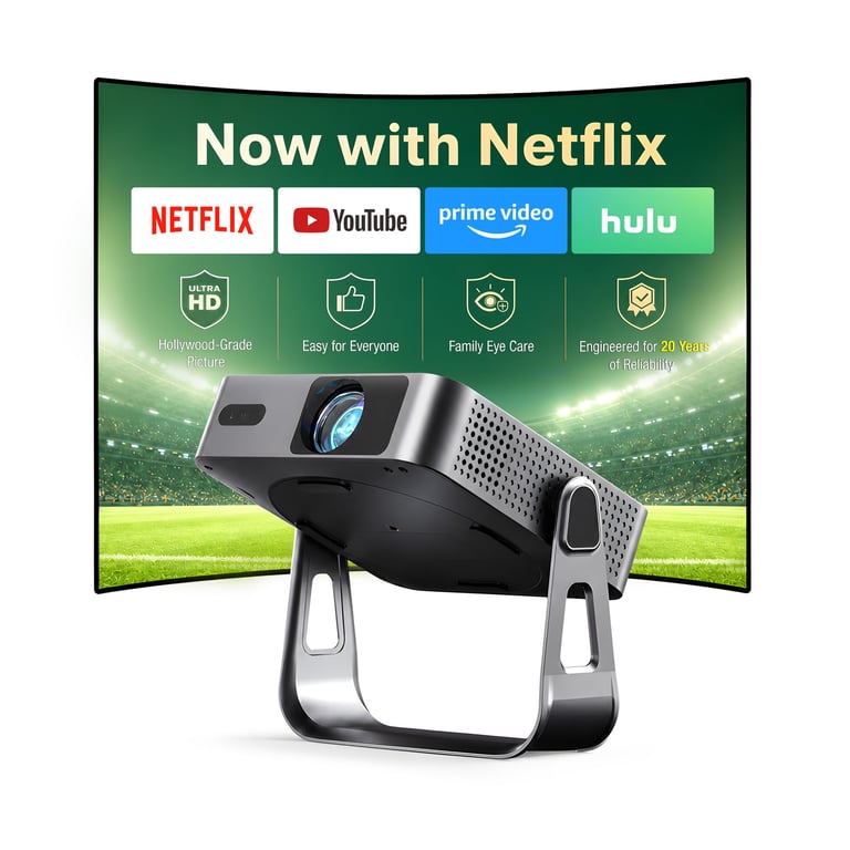 VOPLLS 1.81-inch Smart Slide Projector
