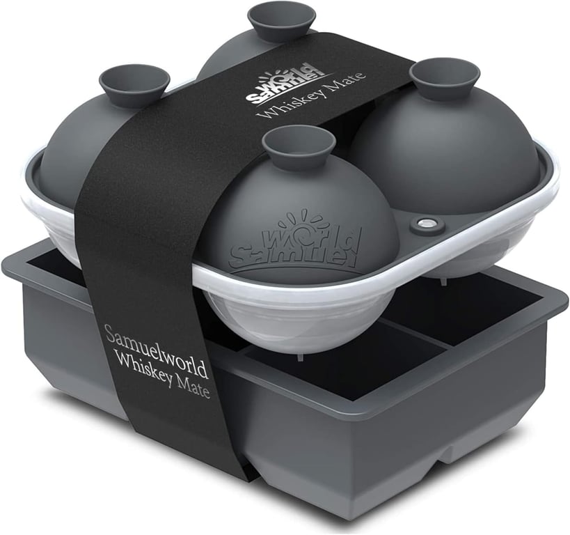 Samuelworld Ice Cube & Sphere Molds