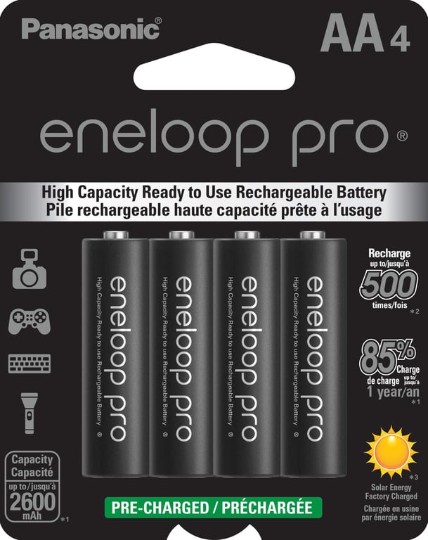 Panasonic eneloop Pro AA Batteries