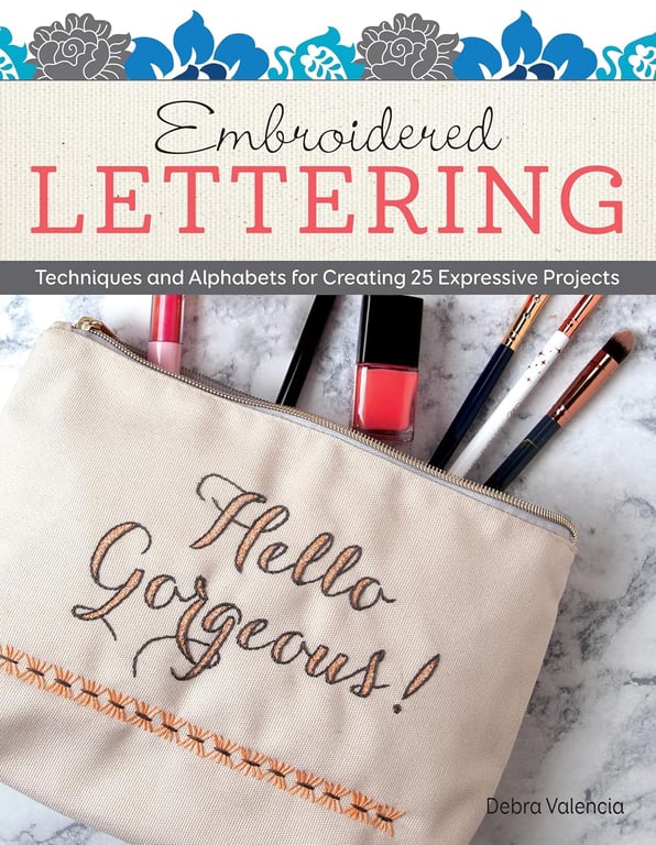 Embroidered Lettering Book