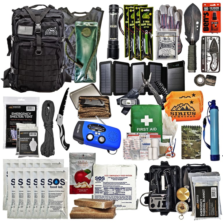 Sirius Survival 72‑Hour Bug Out Bag