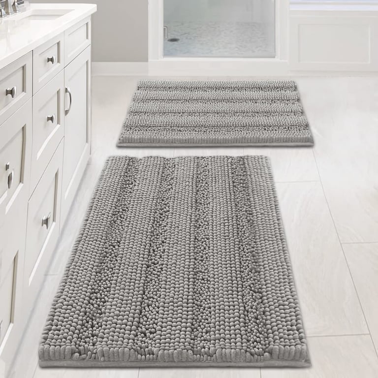 H.VERSAILTEX Chenille Bath Rug Set