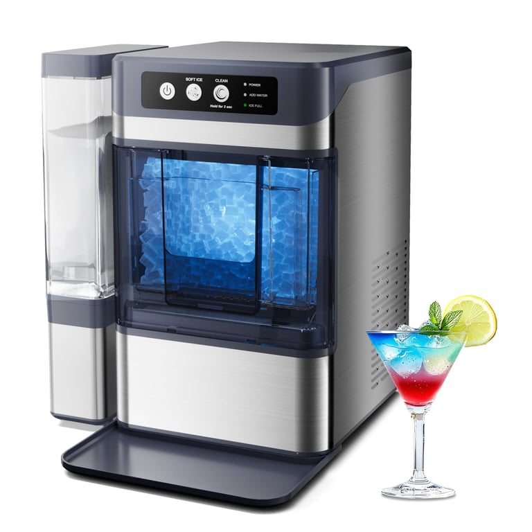 QAUSOU Countertop Nugget Ice Maker