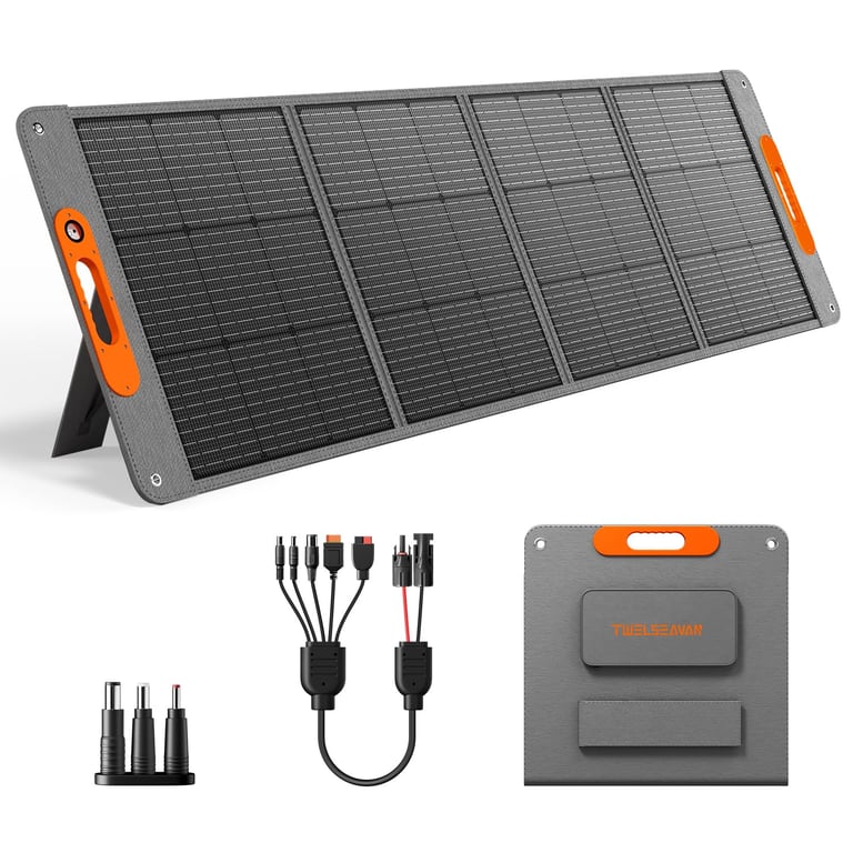 TWELSEAVAN 200W Foldable Solar Panel