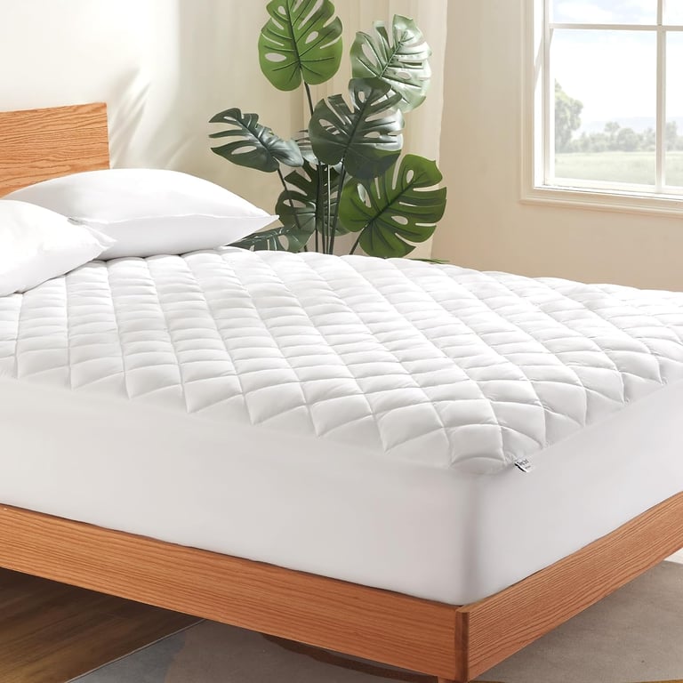 SLEEP ZONE Queen Quilted Mattress Pad