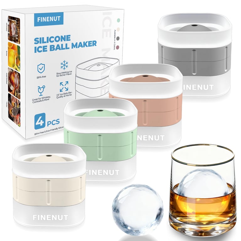 FINENUT Silicone Ice Ball Mold