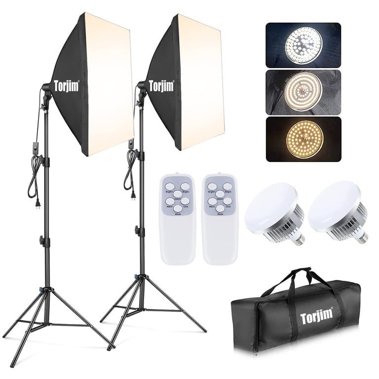 Torjim 27x27 Softbox LED Kit