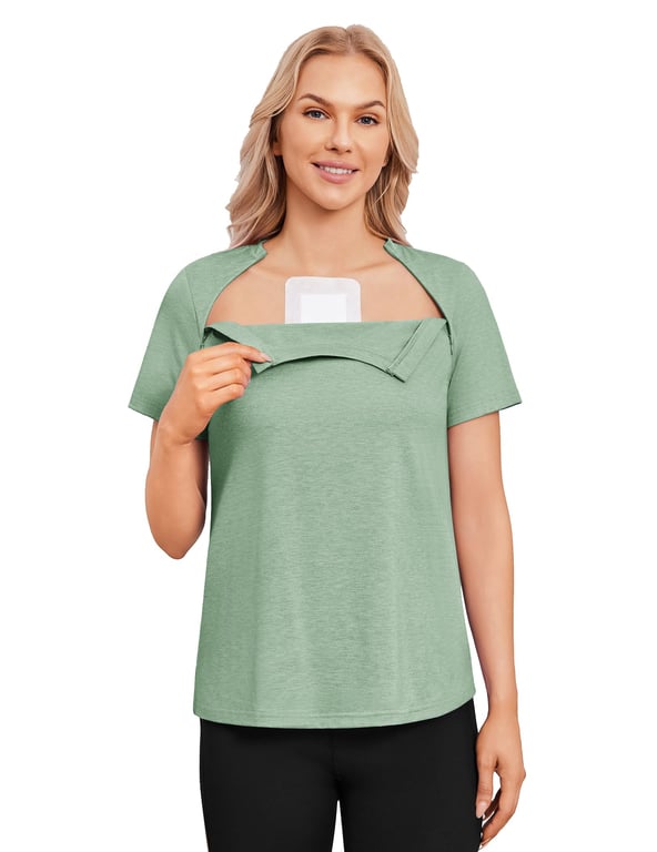Deyeek Chemo Port Access Shirt