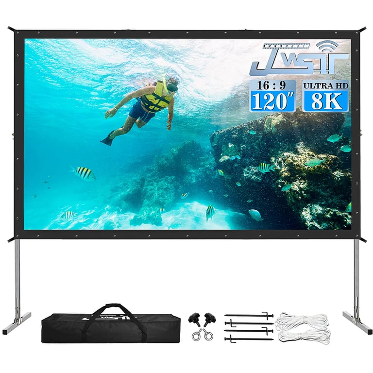 JWSIT 120‑Inch Outdoor Projector Screen