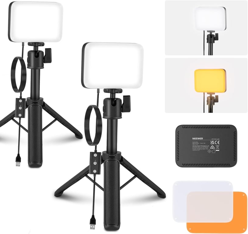 NEEWER Basics 2‑Pack LED Panel Lights
