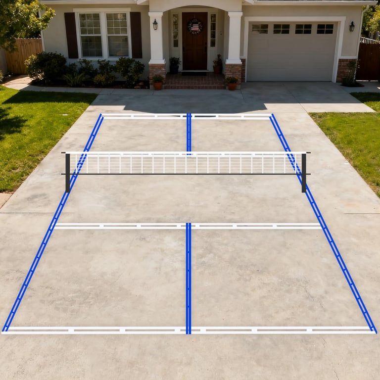 LndscLaser Pickleball Court Stencil Kit