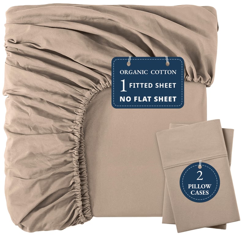 Lane Linen Organic Cotton Fitted Sheet