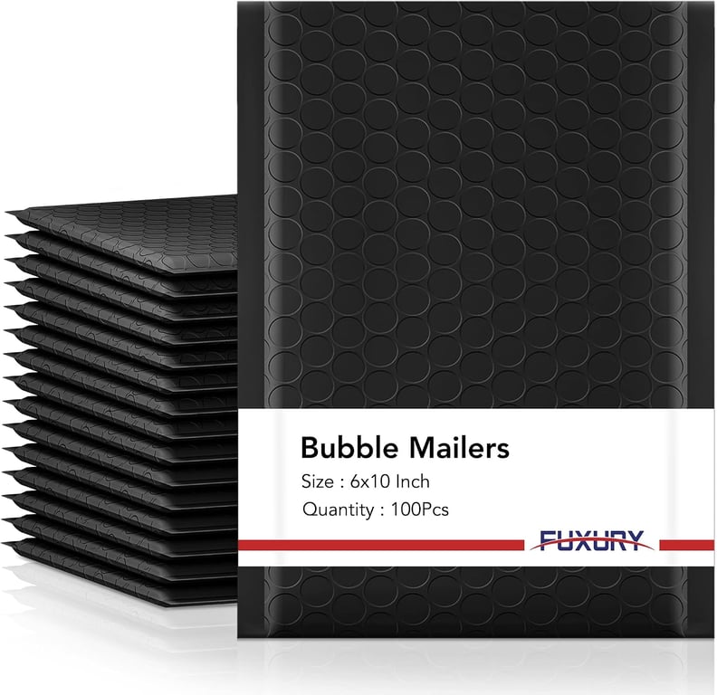 Fuxury Black Bubble Mailers