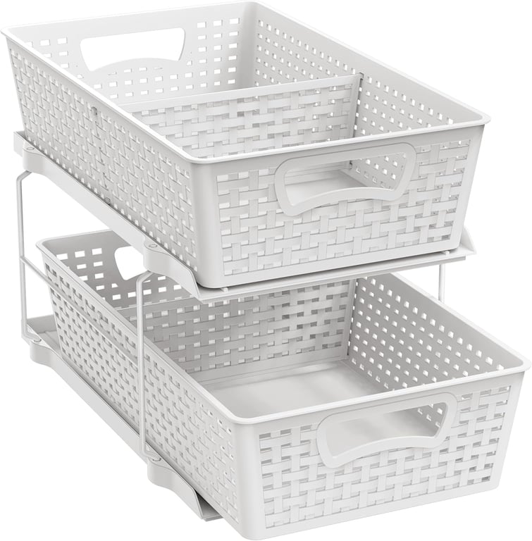 Simple Houseware 2‑Tier Sink Organizer