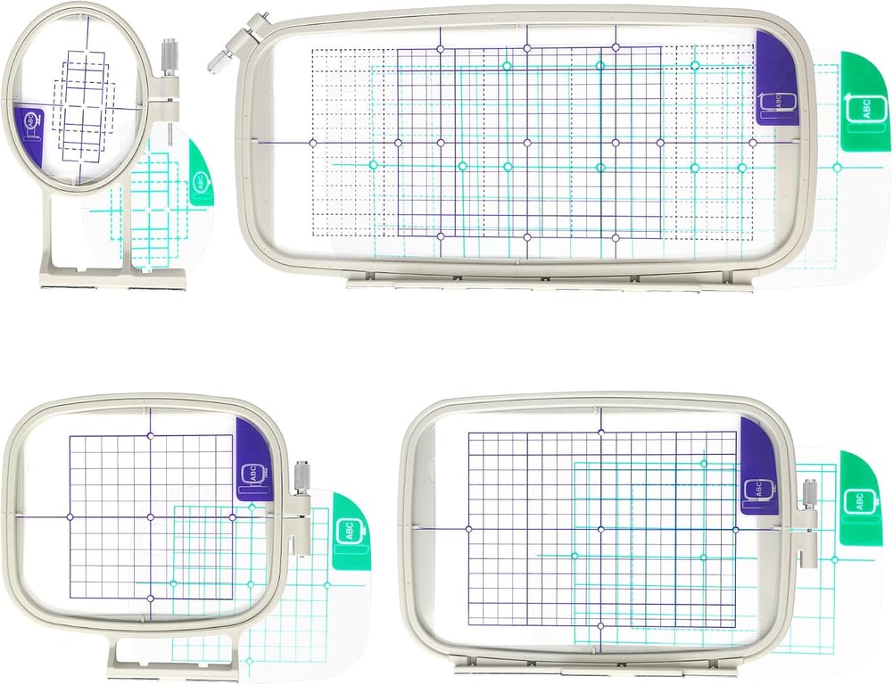 Sew Tech Brother Embroidery Hoops 4‑Pack