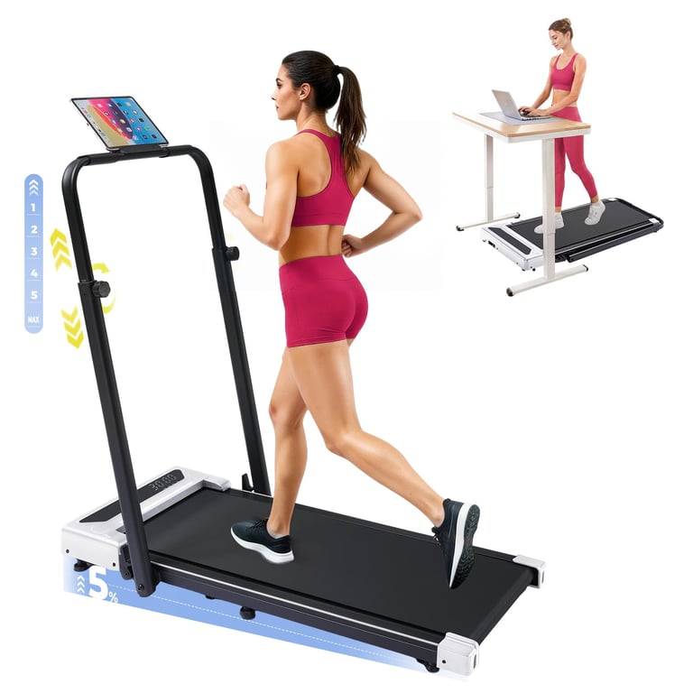GTRACING 5‑in‑1 Folding Treadmill