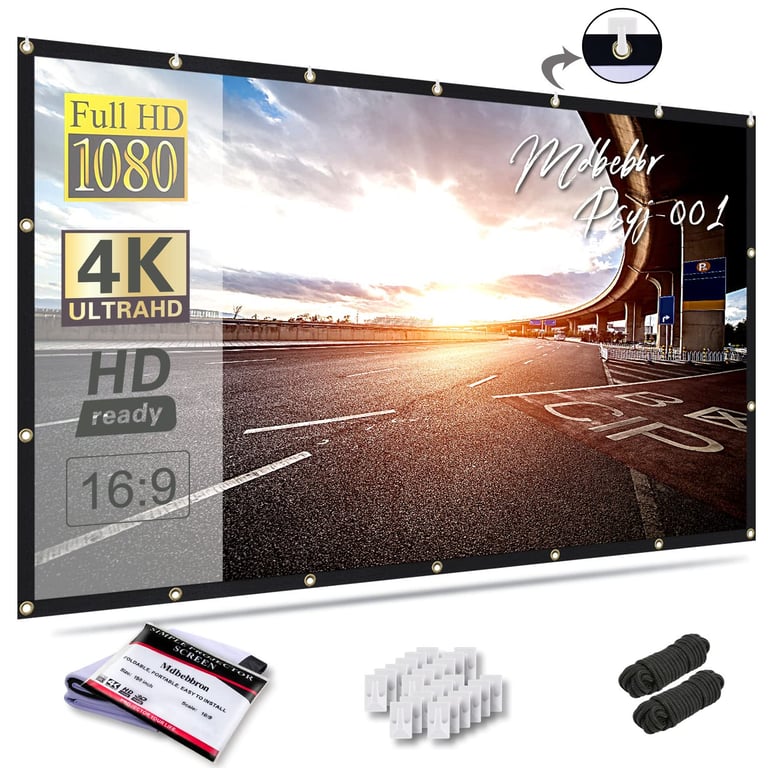 Mdbebbron 150 inch Projection Screen