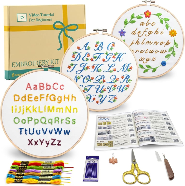 Bradove Alphabet Embroidery Kit