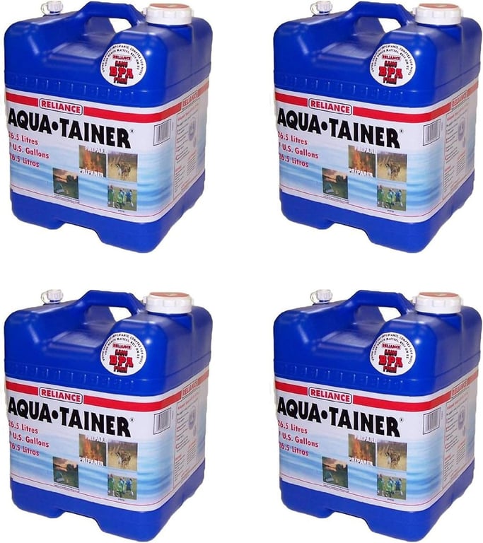 Reliance Aqua Tainer 7‑Gallon 4‑Pack