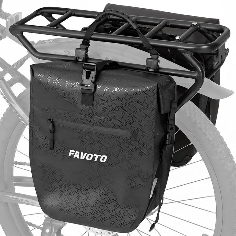 Favoto Panniers Bike Bags Waterproof Bike Panniers for Rear Rack 48L