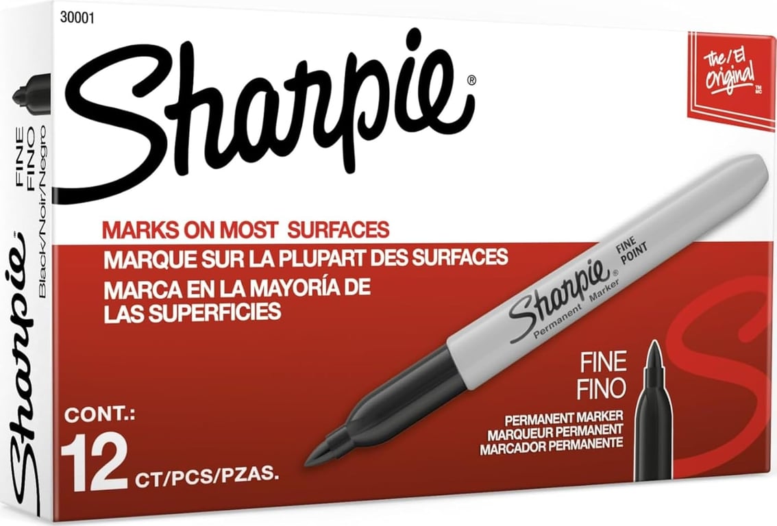 Sharpie Fine Point Black Markers