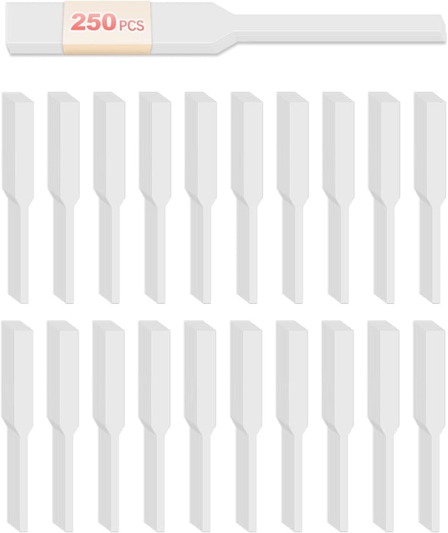 250 Pack Perfume Tester Strips, White Fragrance Blotters for Scent Testing
