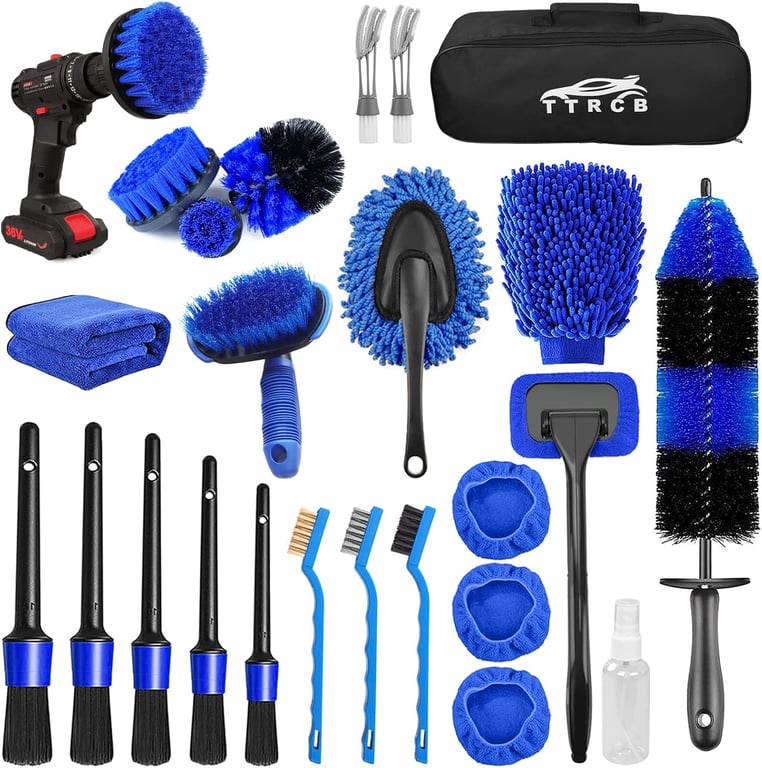 TTRCB 26‑Piece Car Detailing Brush Set