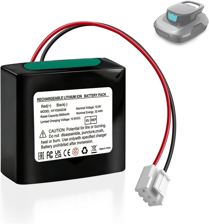 3000mAh Replacement Battery for Aiper Scuba SE