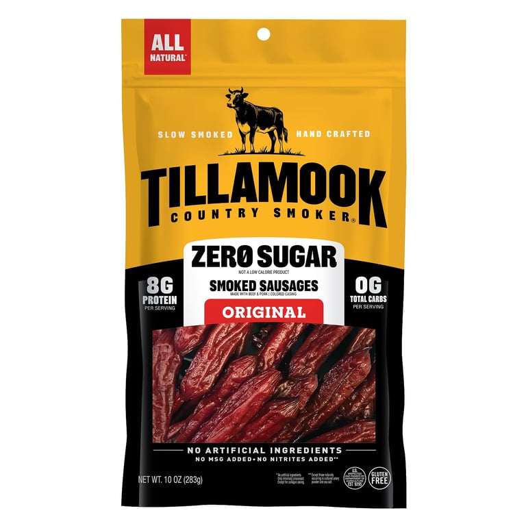 Tillamook Zero Sugar Smoked Sausages