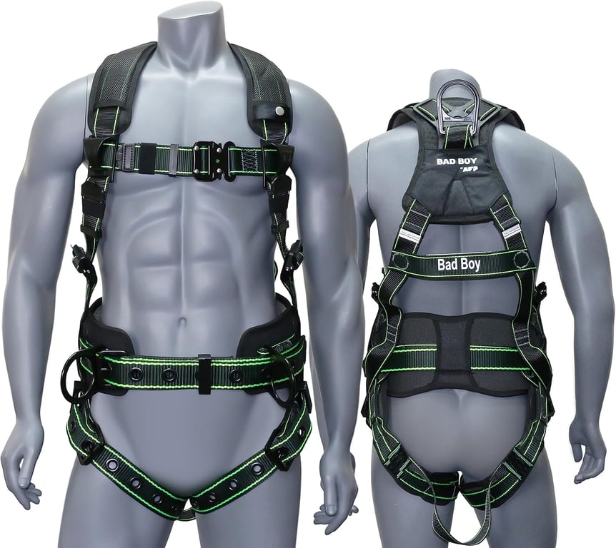 AFP Full-Body Fall-Arrest Harness with 8-Inch Support Belt
