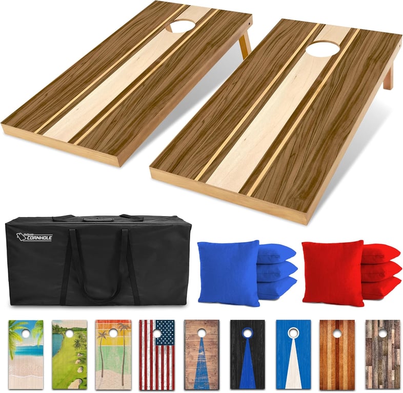 GoSports Vintage Wood Cornhole Boards
