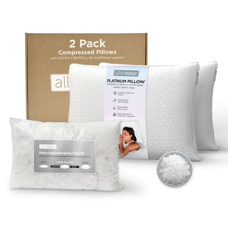 AllerEase Platinum Adjustable Pillow