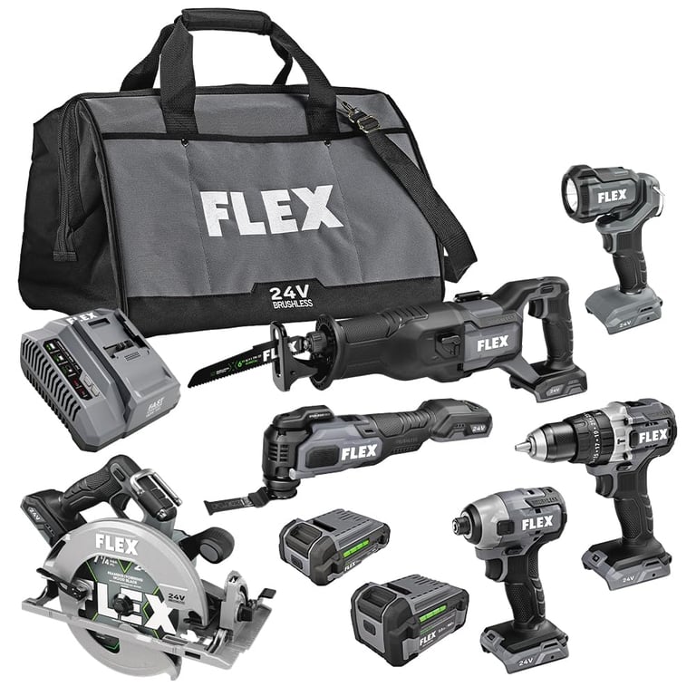 FLEX 24V Brushless 6-Tool Combo Kit