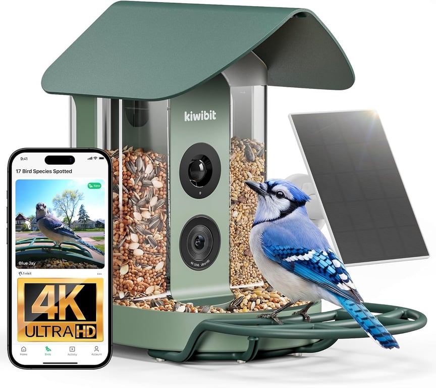 Kiwibit 4K Smart Bird Feeder