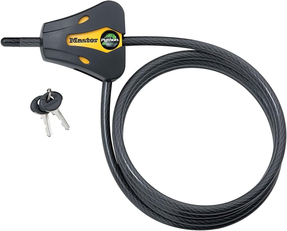 Master Lock 8419DPF Python Cable Lock with Key, 1 Pack
