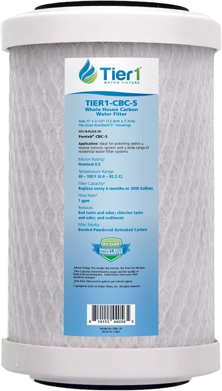 Tier1 CTO Carbon Block Filter