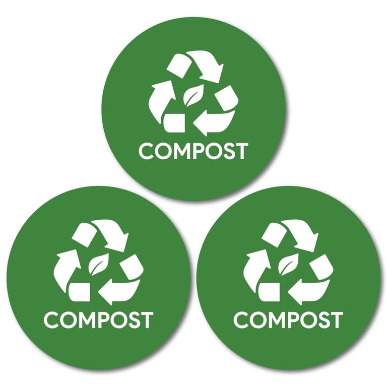 Sutter Signs Compost Stickers