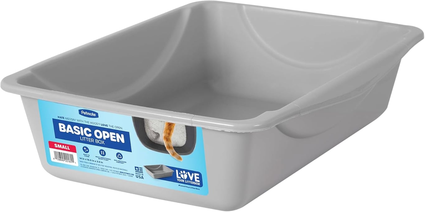 Petmate Open Plastic Cat Litter Pan