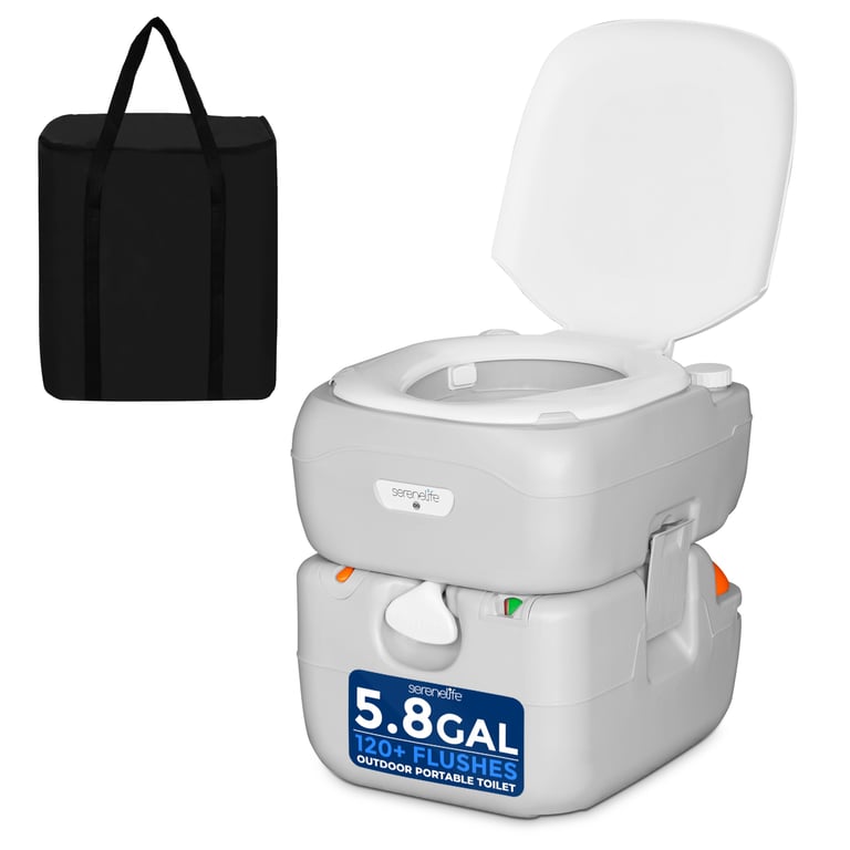 SereneLife 5.8 Gal Portable Camping Toilet